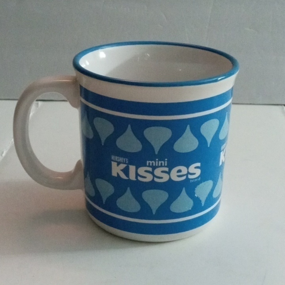 Hershey Mini Kisses Coffee Mug Blue Pre-owned